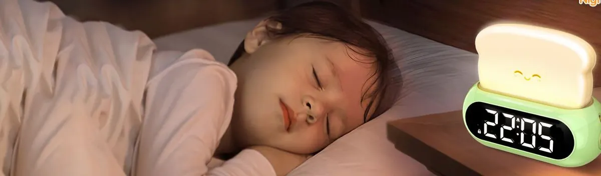 Netzu Toast Kids Alarm Clock with Night Light